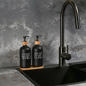 matte black soap dispenser