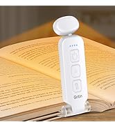 Gritin Rechargeable Book Light for Reading in Bed with Memory Function-Mini Portable,Eye Caring 3...