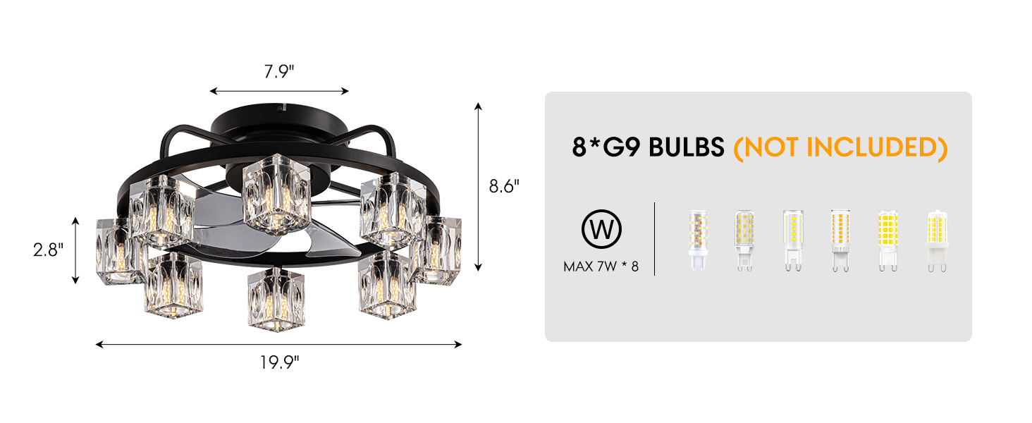 flush mount ceiling fan with lights